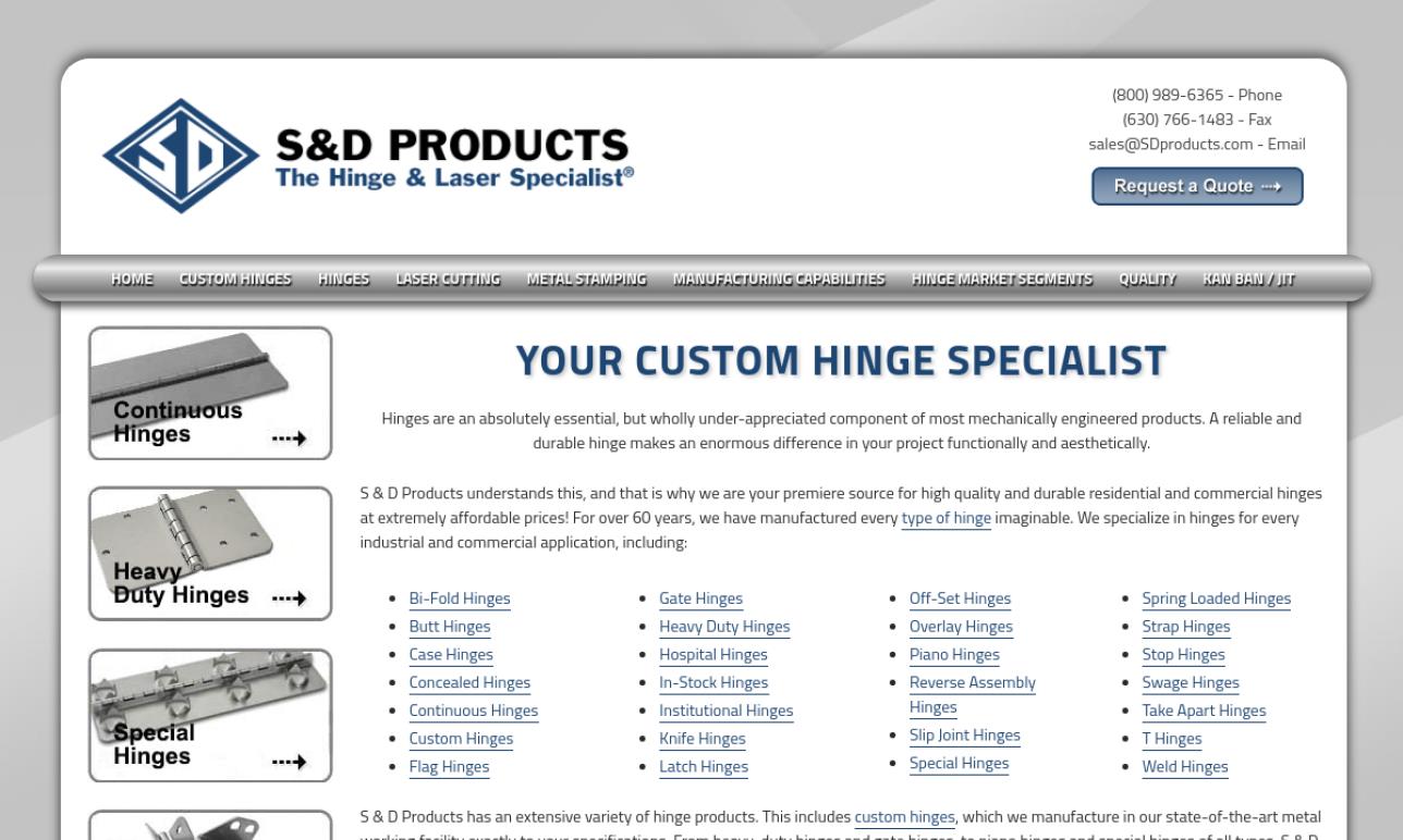 S & D Products, Inc.